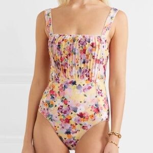 Peony Shirred One Piece Swimsuit